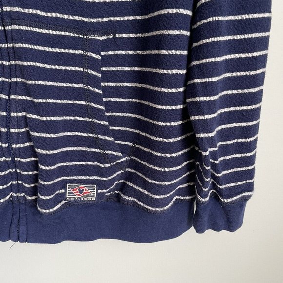 Disney Cruise Lines Blue Striped Terry Knit Full Zip Hoodie - Picture 4 of 8